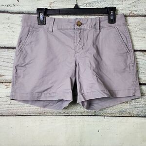 Old Navy Women’s Khaki Chino Shorts Size 2 Regular Standard Gray